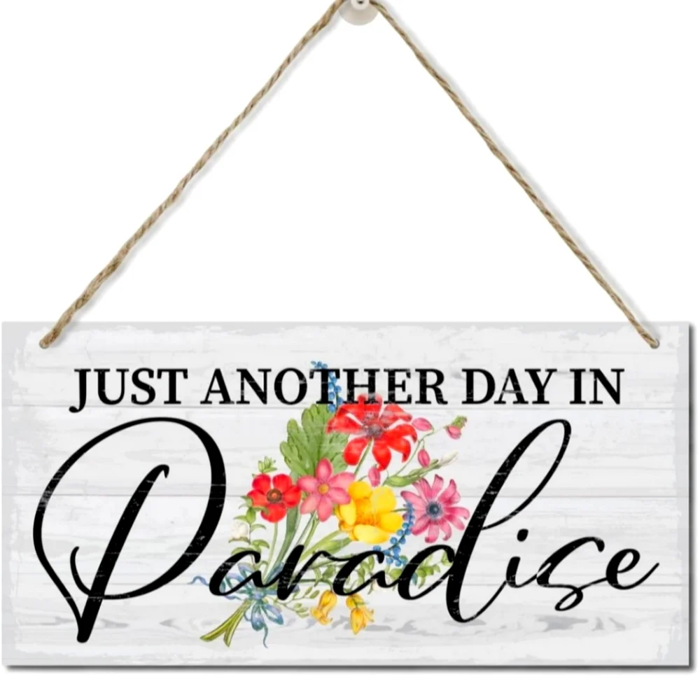 Paradise Floral Wall Sign - Multicolor